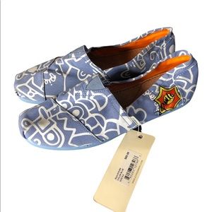 Joy & Mario blue print canvas flats Mens size‎ 8.5